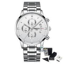 Relógio Masculino Nibosi 2309 Analógico Prata/Preto Relógio Masculino Nibosi 2309 Analógico Prata/Preto