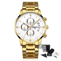 Relógio Masculino Nibosi 2309 Analógico Preto/ul Relógio Masculino Nibosi 2309 Analógico Preto/ul