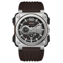 Relógio Masculino OFNS 1305 Quartz Outdoor Prova dgua com Crongrafo e Pulseira de Silicone Relógio Masculino OFNS 1305 Quartz Outdoor Prova dgua com Crongrafo e Pulseira de Silicone