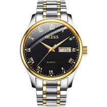 Relógio Masculino OLEVS - Vestido com Aço Inoxidável - Dia e Data Relógio Masculino OLEVS - Vestido com Aço Inoxidável - Dia e Data