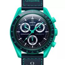 Relógio Masculino Omega x Swatch MoonSwatch Mission on Earth Polar Lights SO33L103 Relógio Masculino Omega x Swatch MoonSwatch Mission on Earth Polar Lights SO33L103