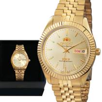 Relógio Masculino Orient Automático Dourado Original Luxo 3 Estrelas 469EC7NH C1KX Relógio Masculino Orient Automático Dourado Original Luxo 3 Estrelas 469EC7NH C1KX