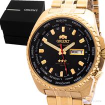 Relógio Masculino Orient Automático Dourado Social Original Prova D'água Garantia 1 ano 469GP057FP1KX