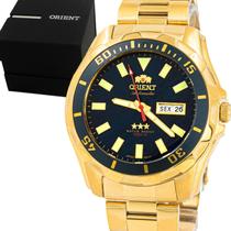 Relógio Masculino Orient Automático Dourado Social Original Prova D'água Garantia 1 ano RO469GP078FD1KX