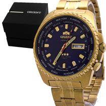 Relógio Masculino Orient Dourado Automático Social Original Prova D'água Garantia 1 ano 469GP057FD1KX