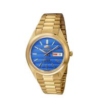 Relógio Masculino Orient Dourado Azul 469Wc2F D1Kx