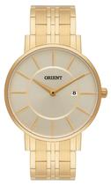 Relogio Masculino Orient Dourado Slim Fundo Dourado Data
