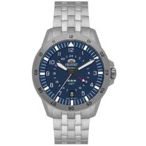 Relógio Masculino Orient Eternal Safira Original NH3SS018D2SX Pulseira Metal Prata