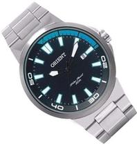 Relógio masculino Orient MBSS1196A PASX Prata e azul