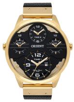 Relógio Masculino Orient Mgsct001 P2Px Dourado Couro Preto