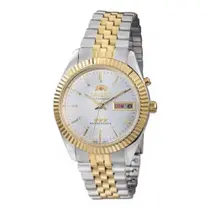 Relógio Masculino Orient Original 469ED1NHS1SK Pulseira Metal Prata