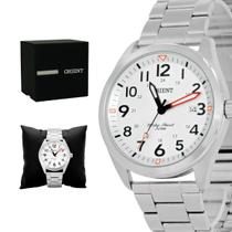 Relógio Masculino Orient Prata Aço Inox Original Resistente à Água MBSS1396S2SX