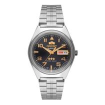 Relógio Masculino Orient Prata E Grafite Automatic 3Estrelas