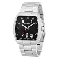 Relógio Masculino Orient Preto Aço Inoxidável Retangular Original Resistente à Água GBSS1054P2SX