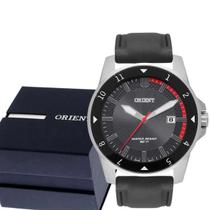 Relógio Masculino Orient Pulseira Couro Preta MBSP1039P1PX