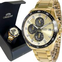 Relógio Masculino Orient Solartech Dourado 1 Ano De garantia