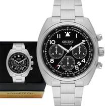Relógio Masculino Orient Solartech Dourado Cronógrafo Luxo Relógio Masculino Orient Solartech Dourado Cronógrafo Luxo