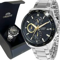 Relógio Masculino Orient Solartech Prata 1 Ano De garantia