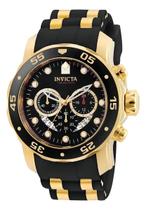 Relógio Masculino Original Pro Diver 6981 Banhado a Ouro Á prova dágua