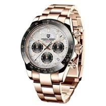 Relógio Masculino PAGANI DESIGN Ouro Rosa Prova DÁgua