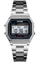 Relógio masculino PASOY Digital Gold em aço inoxidável impermeável