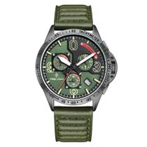 Relógio Masculino Philip LondonVintage Aviator Leather Green 43mm PL80382612MVDN Verde Relógio Masculino Philip LondonVintage Aviator Leather Green 43mm PL80382612MVDN Verde