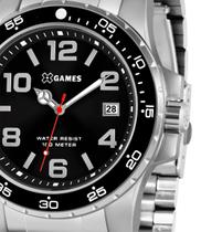 Relógio Masculino Prata Original X Games Fundo Preto XMSS1046 P2SX