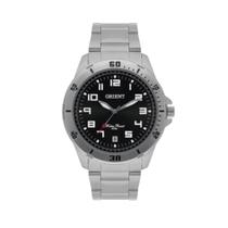 Relógio Masculino Prata/preto Pulso Orient Mbss1155a