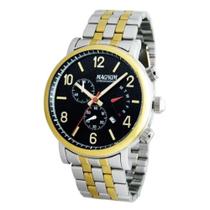 Relógio Masculino Prateado/Dourado 44mm Aço Inox 10 Atm