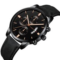 Relógio Masculino Preto Black Motion Design Quartz