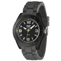 Relógio Masculino Preto Cinza Silicone Prova D'Água X-Watch