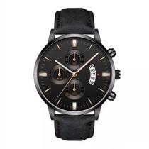 Relógio Masculino Preto Com Cobre Caixa Luxo