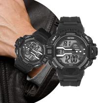 Relógio Masculino Preto Digital com Pulseira de Silicone à Prova D Água Shock Tático Militar Esportivo Urbano Casual Mormaii