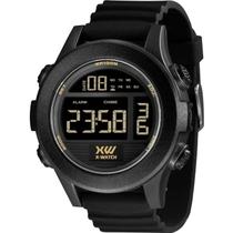 Relógio Masculino Preto Digital Silicone X-Watch Silicone+nf