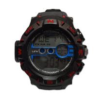 Relógio Masculino Preto S-Shock Digital Aprova C0 dagua Com Alarme Data eLuz - CAPAS DE LUXO