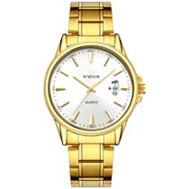 Relógio Masculino Quartzo Dourado em Aço inoxidável Á prova Dagua Relógio Masculino Quartzo Dourado em Aço inoxidável Á prova Dagua