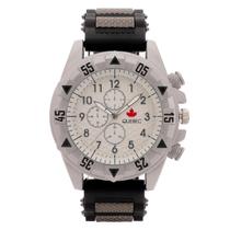 Relógio Masculino QUEBEC Analógico QB004 - Cinza, Branco e Preto
