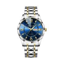 Relógio Masculino, Relógio de Quartzo Casual Fashion com Calendário Duplo e Pulseira de Aço Luminosa Relógio Masculino, Relógio de Quartzo Casual Fashion com Calendário Duplo e Pulseira de Aço Luminosa
