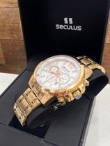 Relógio Masculino Seculus Cronograph Dourado 20909GPSVDA5
