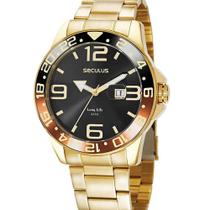 Relógio Masculino Seculus Dourado - 44012GPSVDA2 Relógio Masculino Seculus Dourado - 44012GPSVDA2