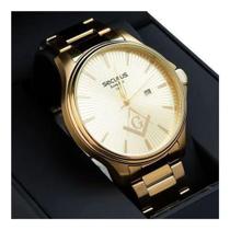 Relógio Masculino Seculus Dourado Original 44016GPSVDA1 Relógio Masculino Seculus Dourado Original 44016GPSVDA1