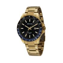 Relógio Masculino Seculus Esportivo Dourado 44043GPSVDA2