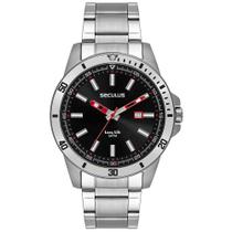 Relógio Masculino Seculus Navy Calendário Prata 44204G0SVNA1