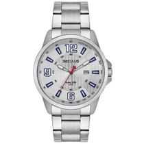 Relógio Masculino Seculus Visor Prata Texturizado 44219G0SVNA2
