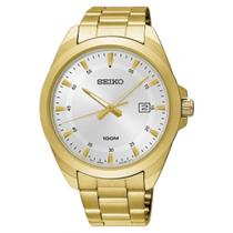 Relógio Masculino Seiko SUR212B1 S1KX Analógico Pulseira De Aço Dourado