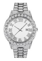 Relógio Masculino SENRUD - Moda, Cristal e Strass - Quartzo Prata Relógio Masculino SENRUD - Moda, Cristal e Strass - Quartzo Prata