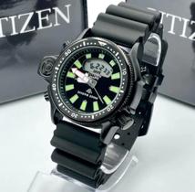 Relógio Masculino Série Black Primeira Linha Quartz Aço Inoxidável com Caixinha de Presente - Ctzn