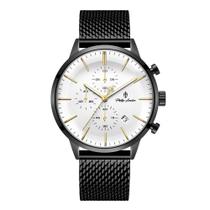 Relógio Masculino Sherlock White Black 42mm Relógio Masculino Sherlock White Black 42mm