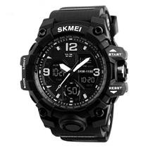 Relógio masculino skmei 1155B preto analógico e digital esportivo borracha prova dágua resistente multifunções