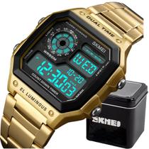 Relógio Masculino Skmei 1335 Á Prova D'água 50m Digital Retrô Esporte